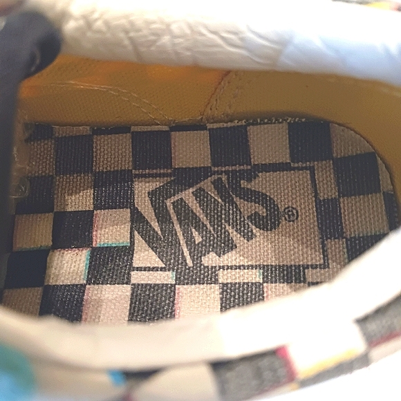 VANS Kids Suede/Canvas  Checkerboard Retro Sneakers Multi-Colored Size 1 - Picture 9 of 12